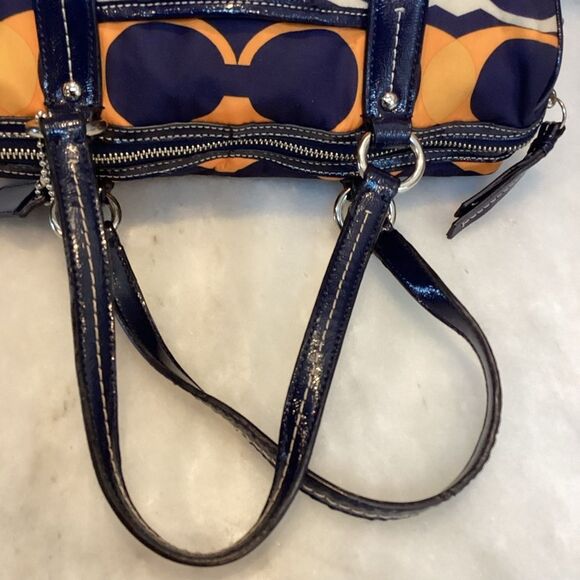 Coach Signature Nylon Linear Stripe Convertible Shoulder Bag - Picture 11 of 16